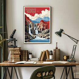 Cascadas El Chiflon Mexico National Park Poster