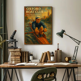 Oxford Boat Club Masters Of Thames Poster