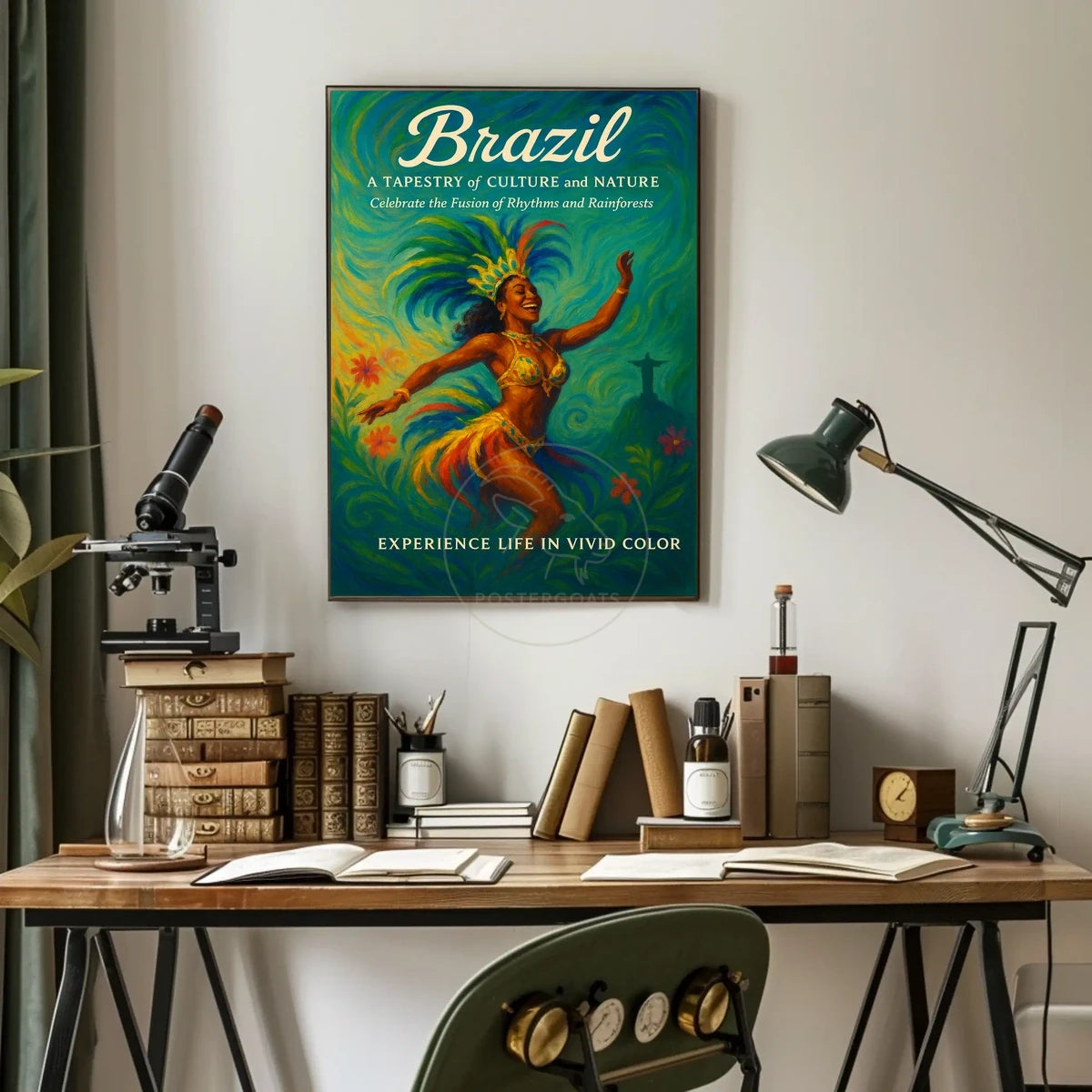 Brazilian Carnival Dance Captures Cultural Heritage Poster