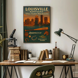 Louisville, Kentucky Where Tradition Meets Innovation Poster