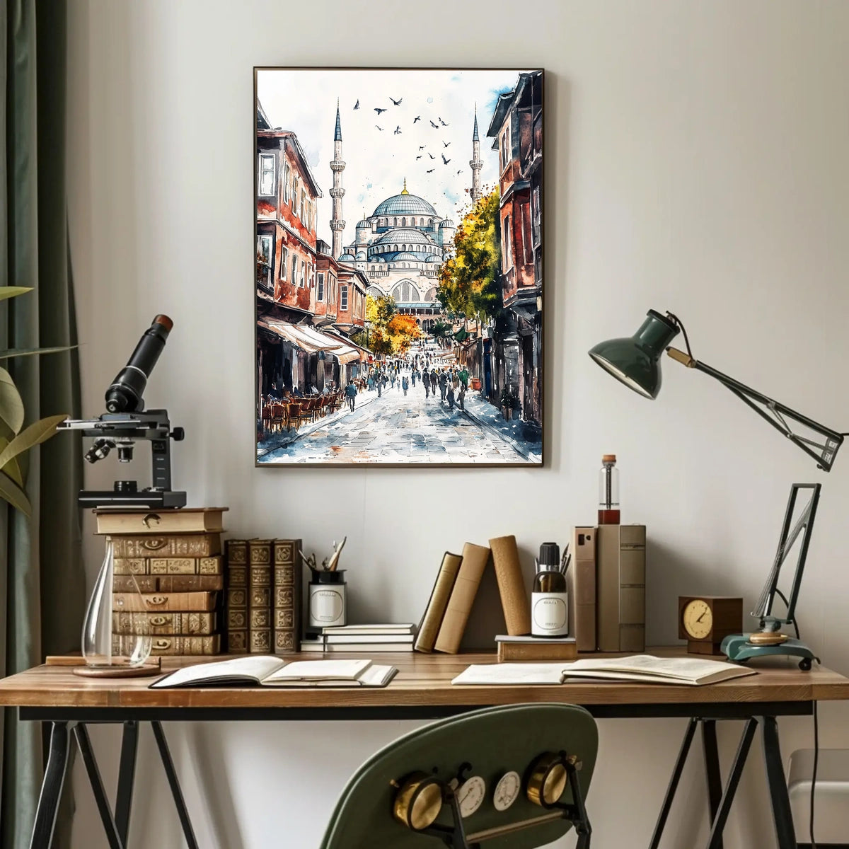 Istanbul Hagia Sophia Street View Landmark Turkey Poster