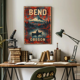Bend Oregon Adventure Scenic Wanderlust Poster