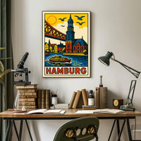 Hamburg A Vibrant Cityscape Poster