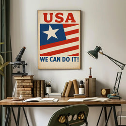 Patriotic Encouragement Poster PosterGoat