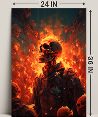 Inferno Of Skulls Poster