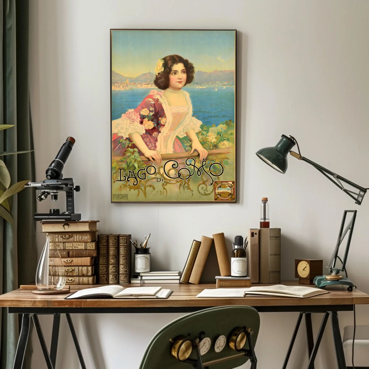 Lago Di Como Vintage Elegance Vintage Poster