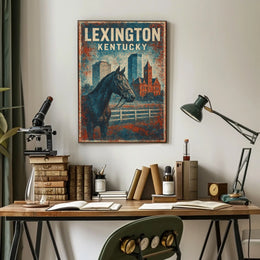 Lexington Equestrian Culture Enthusiast Vintage Poster
