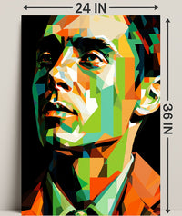 Geometric Portrait Poster PosterGoat