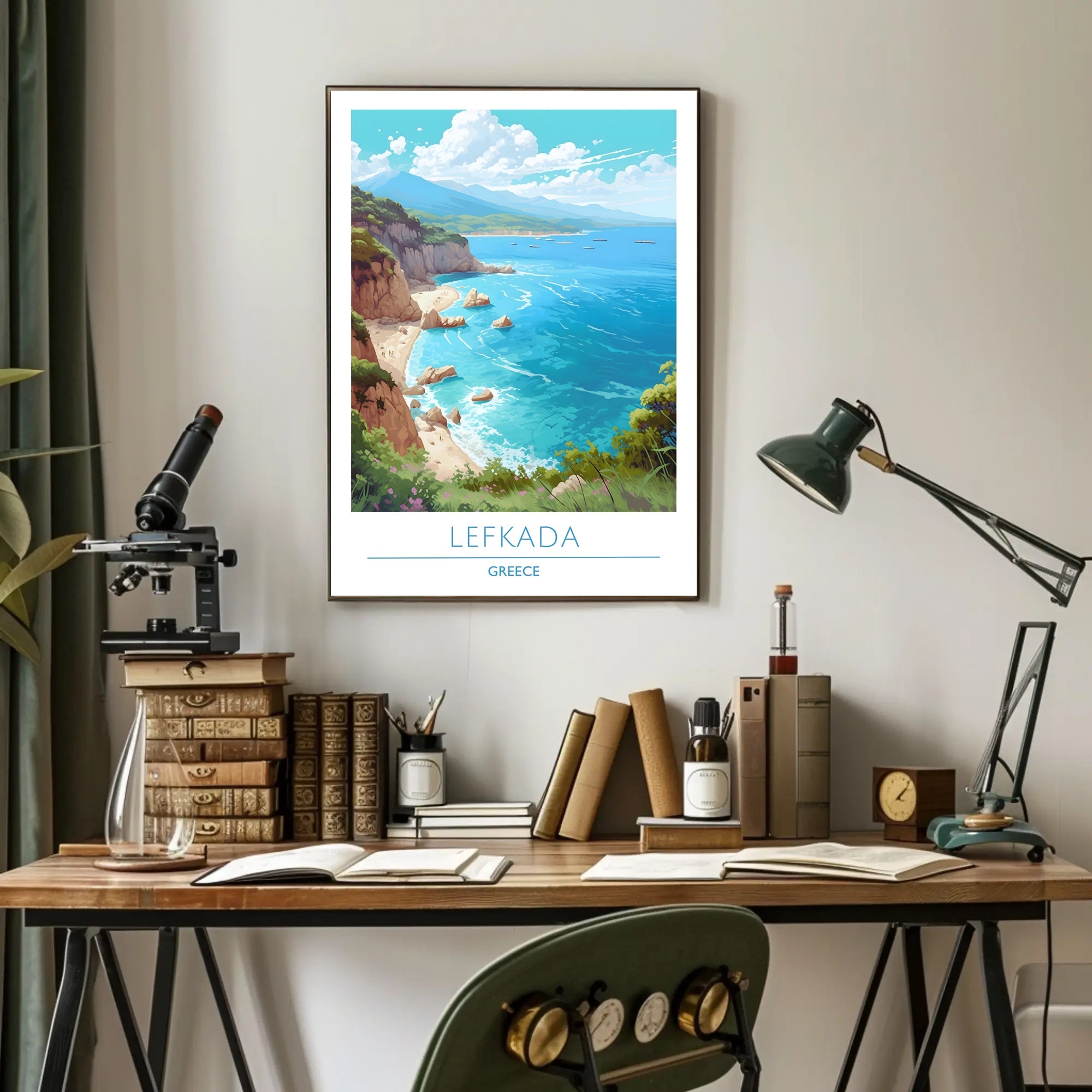 Coastal Beauty of Lefkada Poster