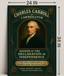 Charles Carroll of Carrollton Signer of the Declaration of Independence Poster PosterGoat
