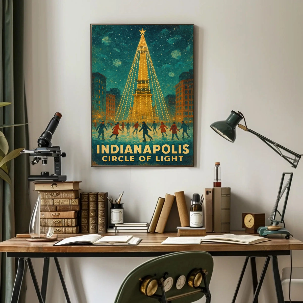 Indianapolis Circle of Light Poster