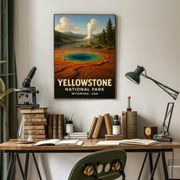 Yellowstone National Park Iconic Scenic Wilderness Inspired Nature Lovers Dream Poster