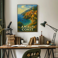 Amalfi Coast Poster Art Print For Home Decor And Gift