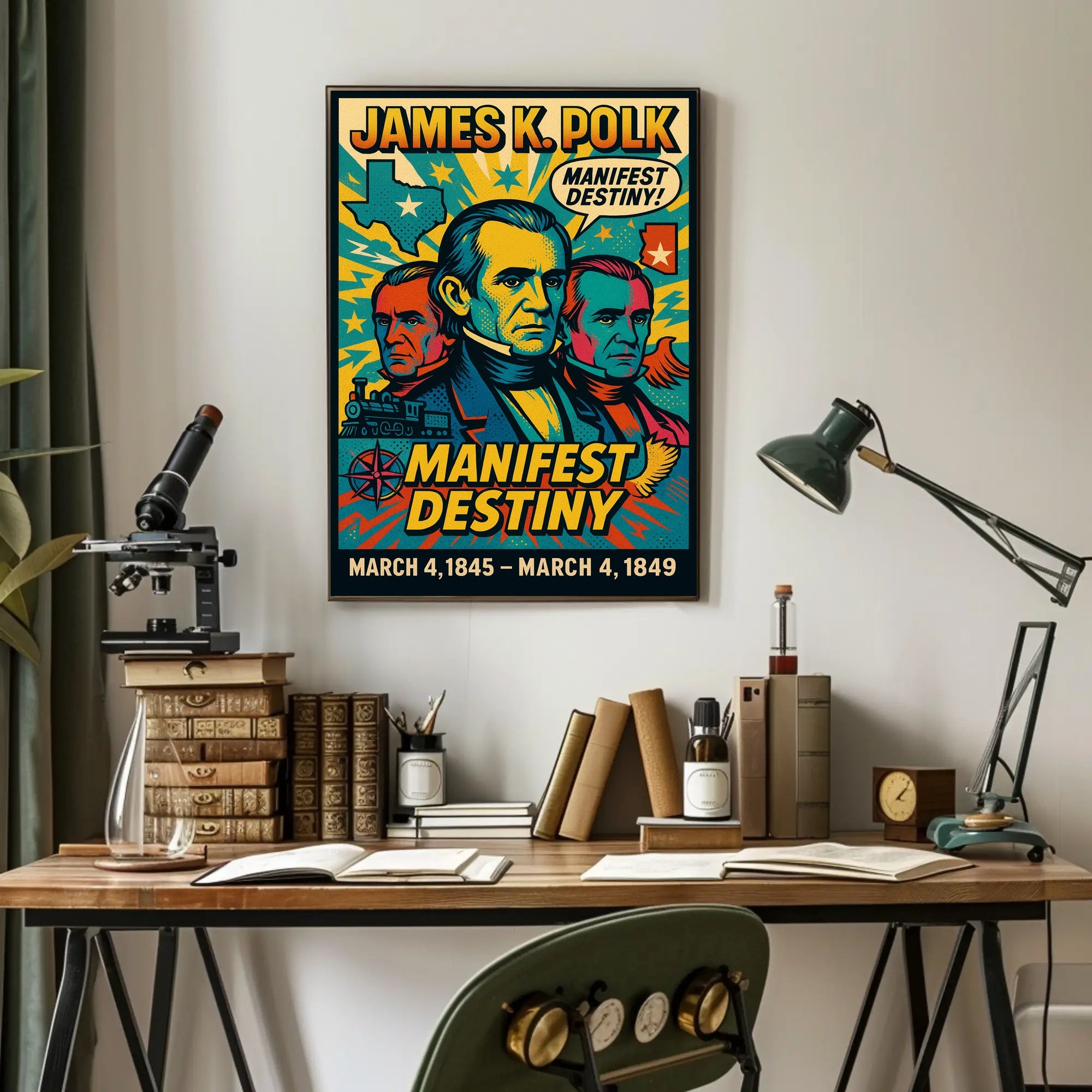 James K. Polk Manifest Destiny Poster PosterGoat