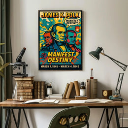 James K. Polk Manifest Destiny Poster PosterGoat