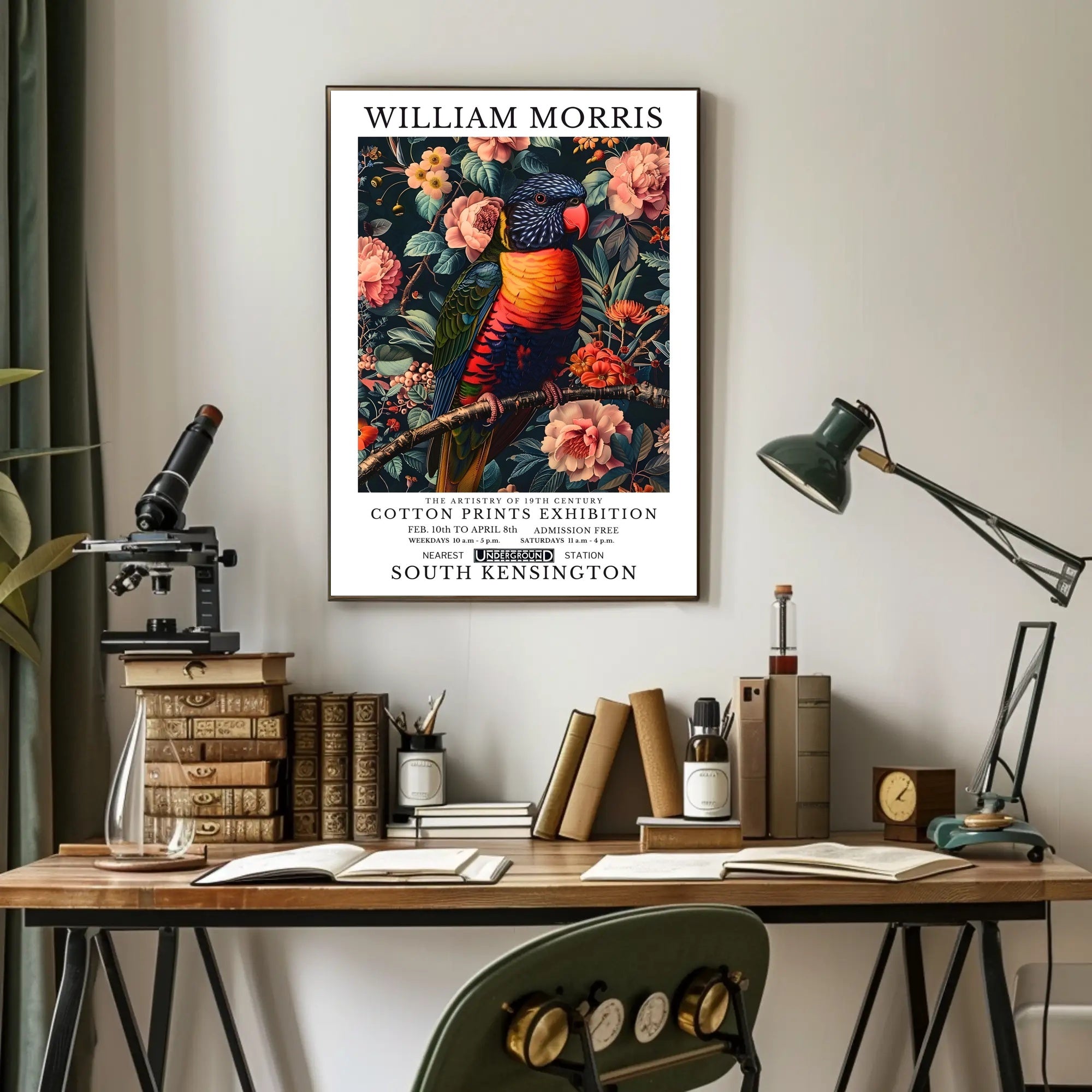 The Artistry of 19th Century Cotton Prints Poster