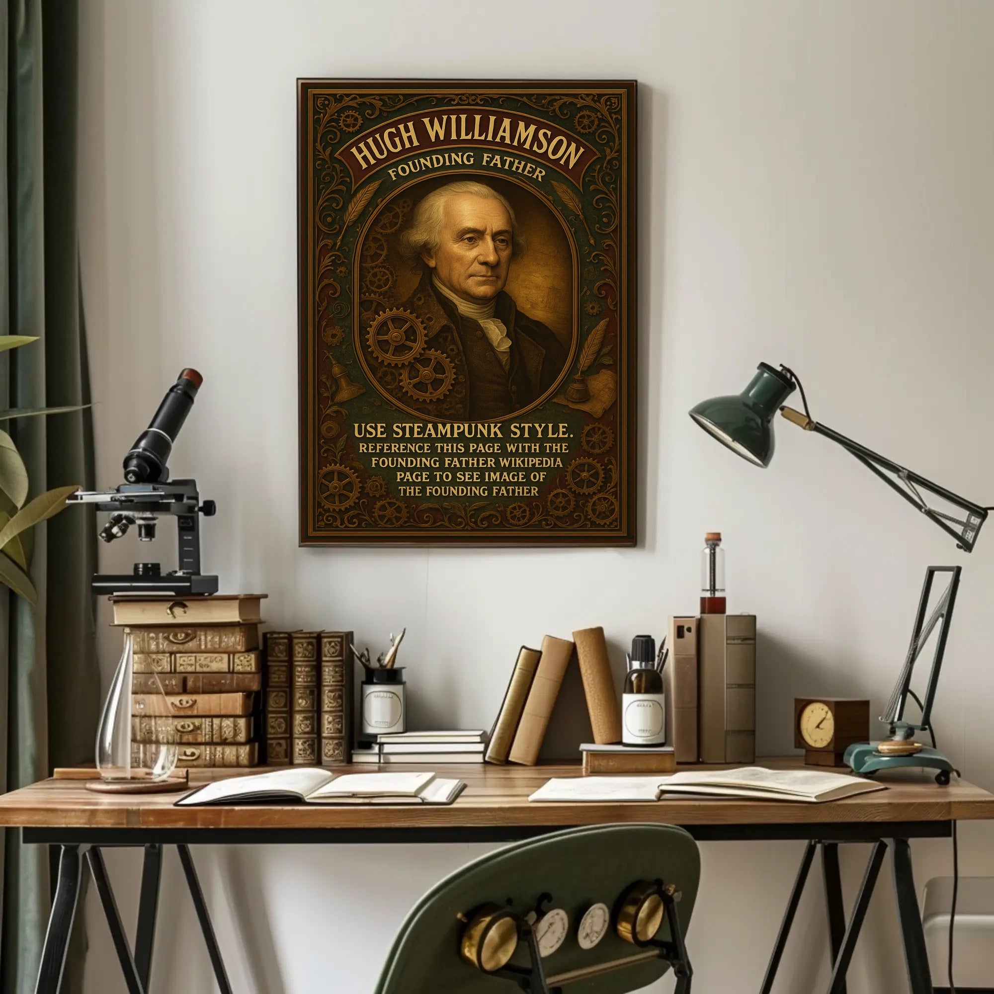 Hugh Williamson Founding Father Poster