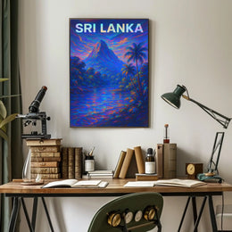 Sri Lanka Vibrant Landscape Poster