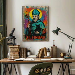 St. Finbar Street Art Poster