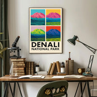 Denali National Park A Pop Art Perspective Poster