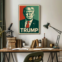Trump Patriotic Portrait Photography Realism Poster