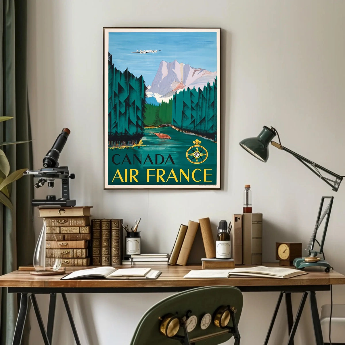 Canada Air France Travel Poster