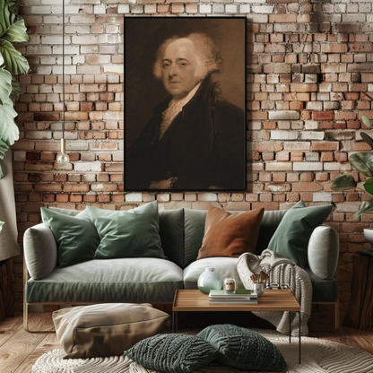 John Adams 2nd President Of The United States Sepia Photo