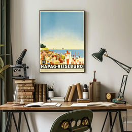 Hapag-Reisebüro Beach Scene Poster