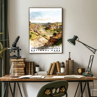 Theodore Roosevelt Watercolor Wall Art Poster