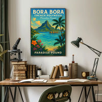 Bora Bora Paradise Found Vibrant Poster Travel Enthusiasts