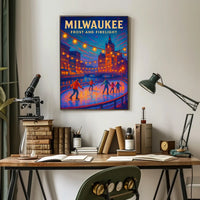 Milwaukee Frost And Firelight Poster
