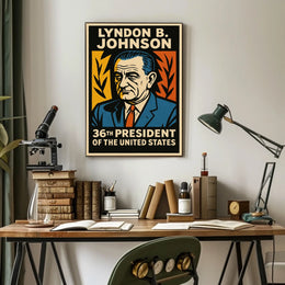 Lyndon B. Johnson 36th President Poster