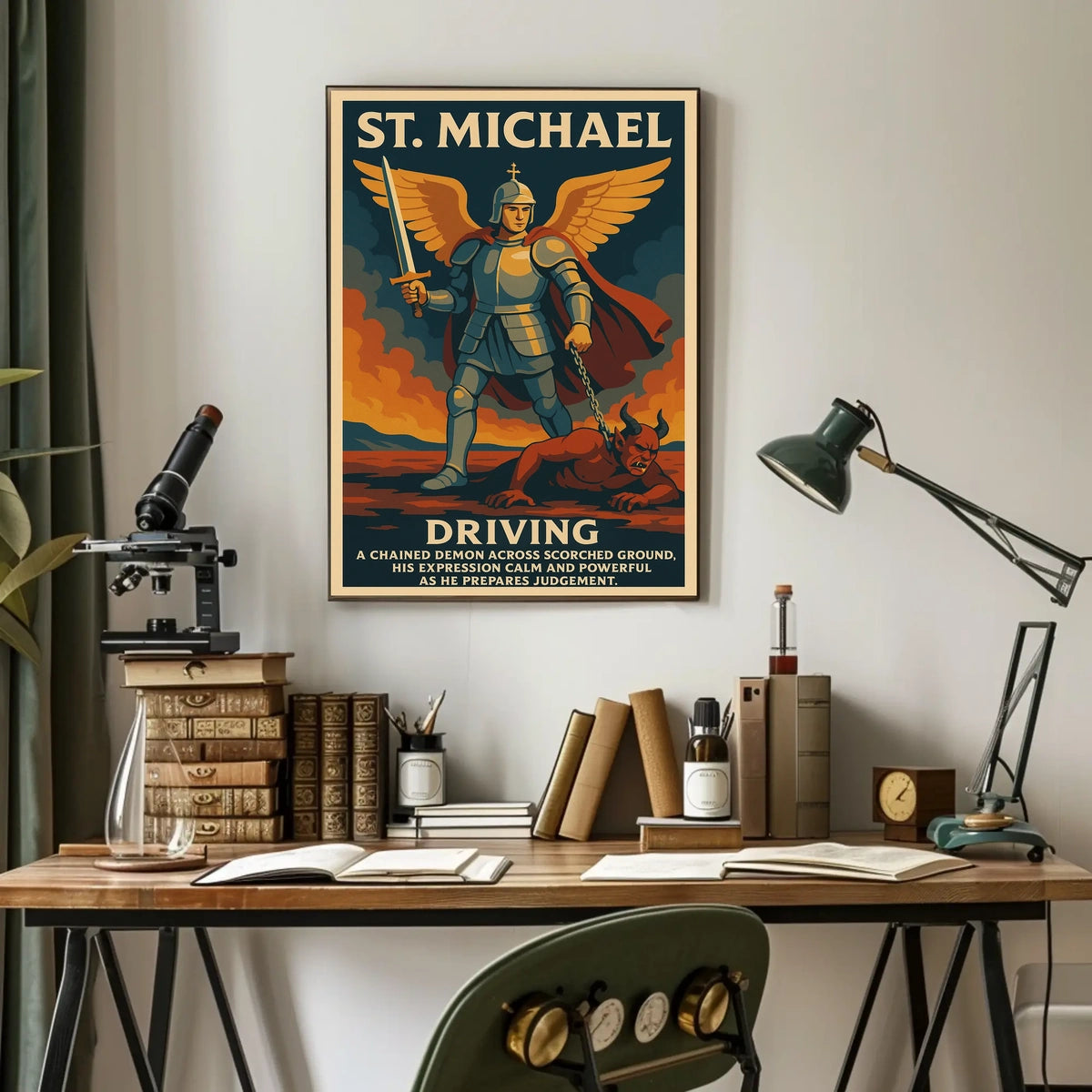 St. Michael The Divine Warrior Poster