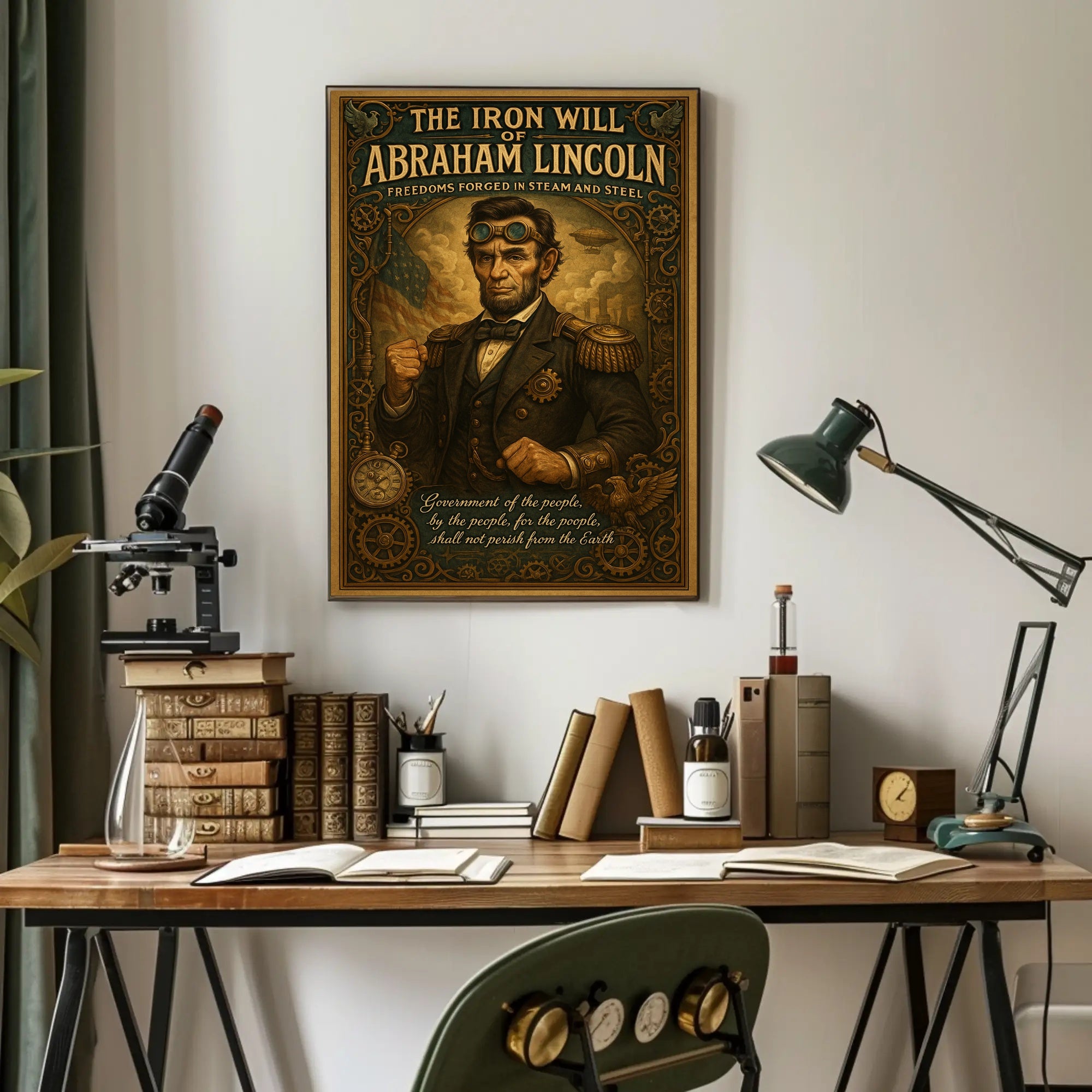 Abraham Lincoln The Iron Will Poster PosterGoat