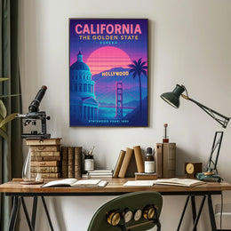 California The Golden State Poster