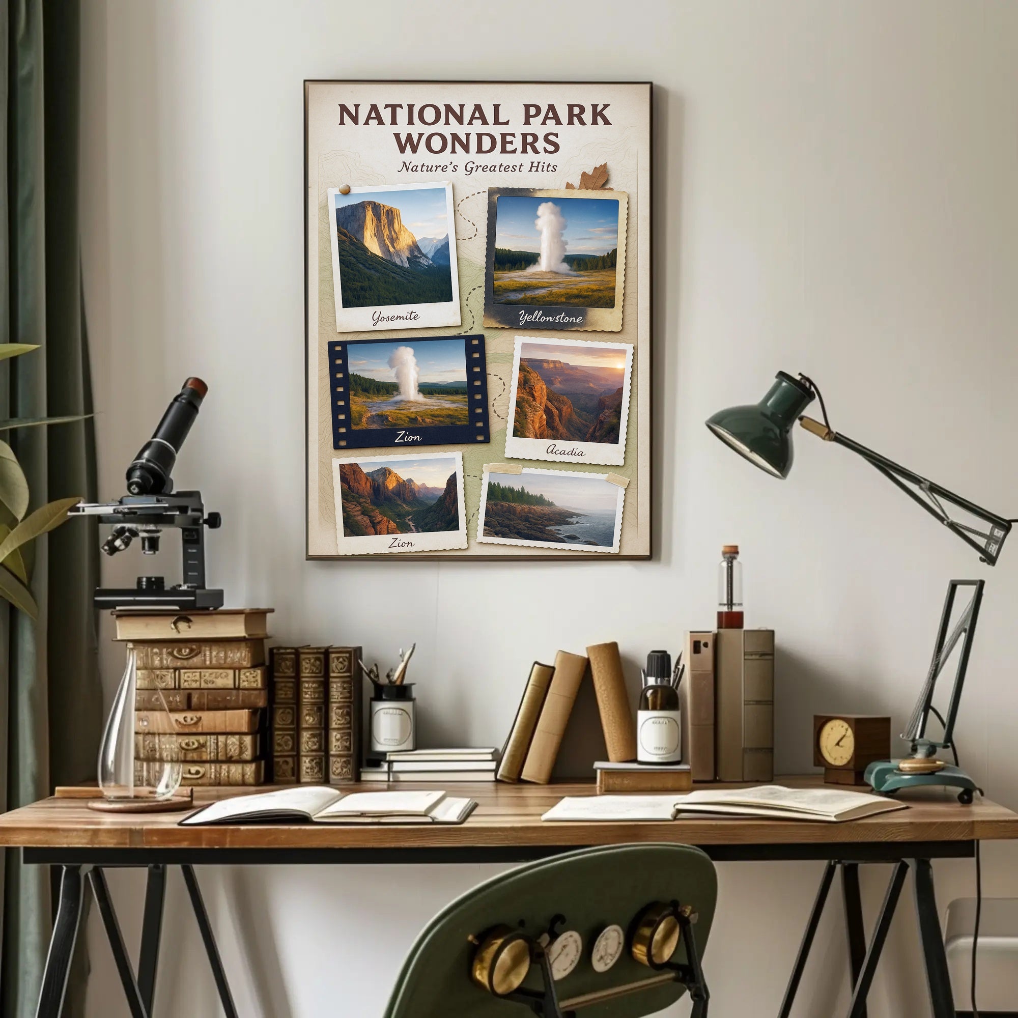 National Park Wonders Poster PosterGoat