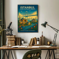 Istanbul Where Continents Embrace Poster