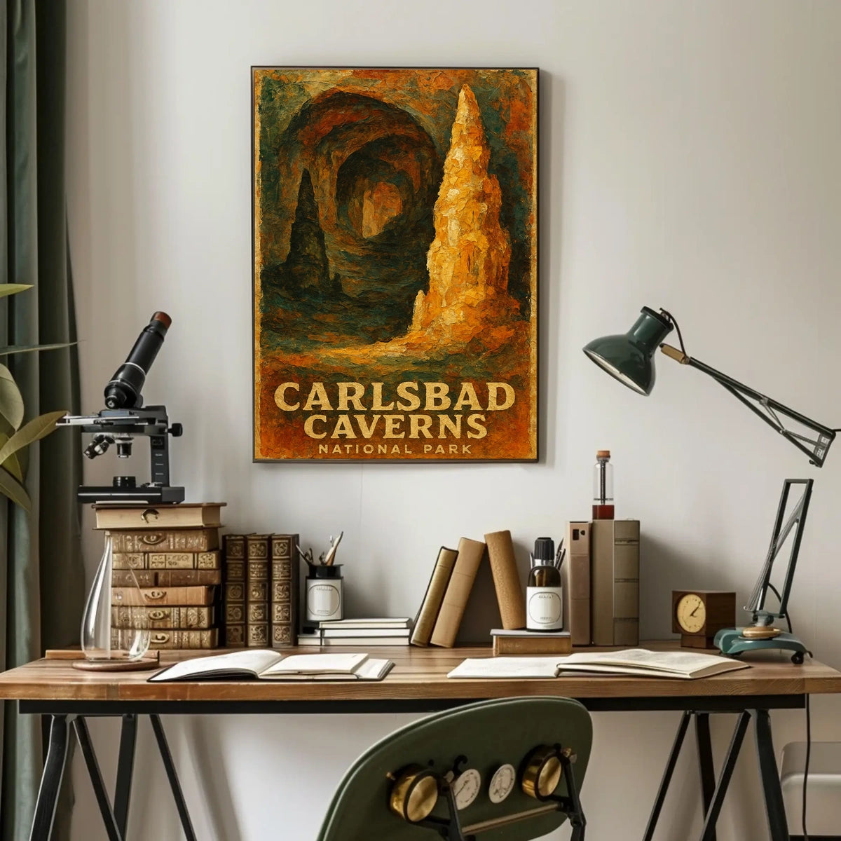 Carlsbad Caverns National Park Scenic Wanderlust Poster