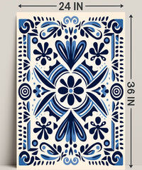 Ornate Floral Design Poster