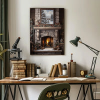Cozy Winter Hearth Poster
