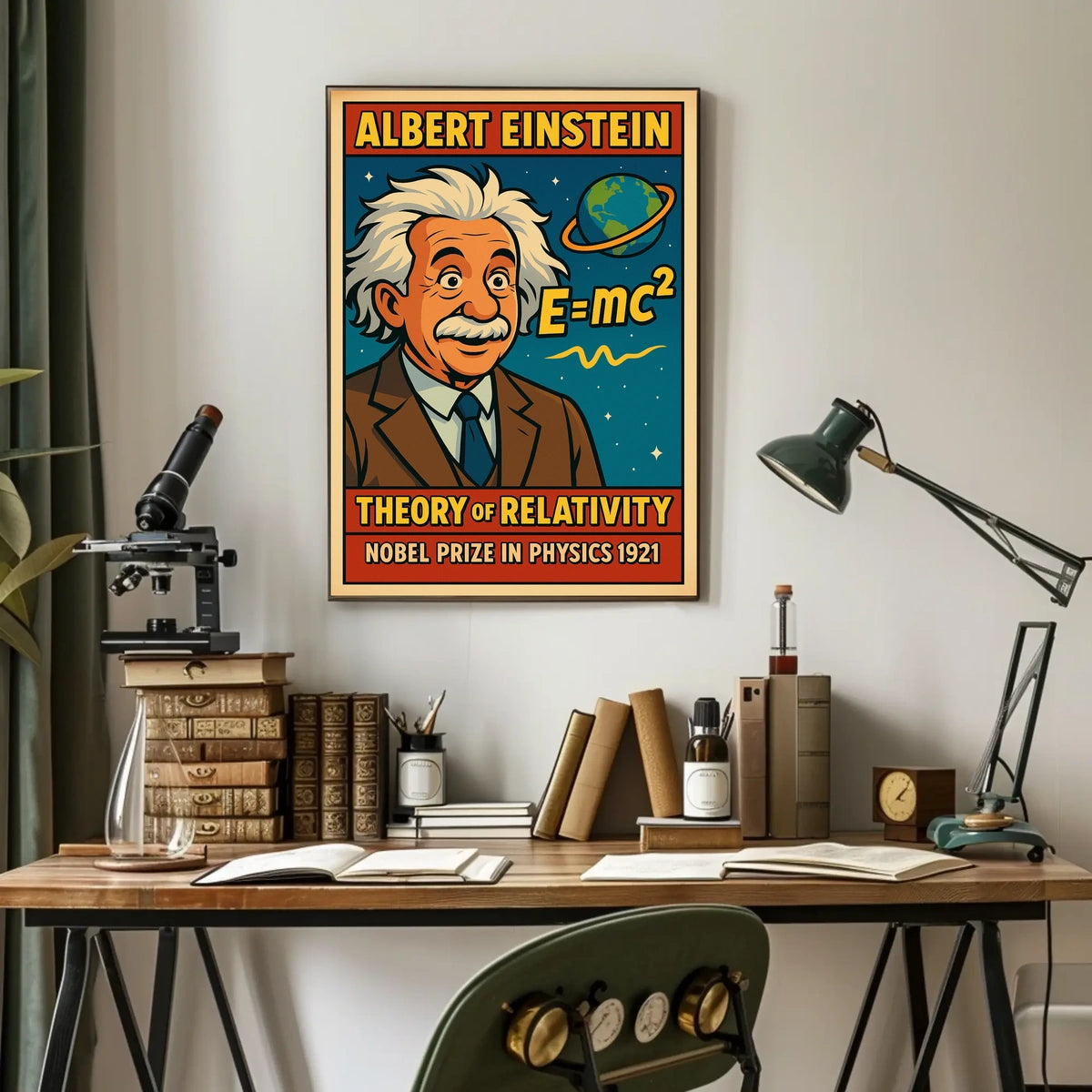 Albert Einstein Theory Of Relativity Poster