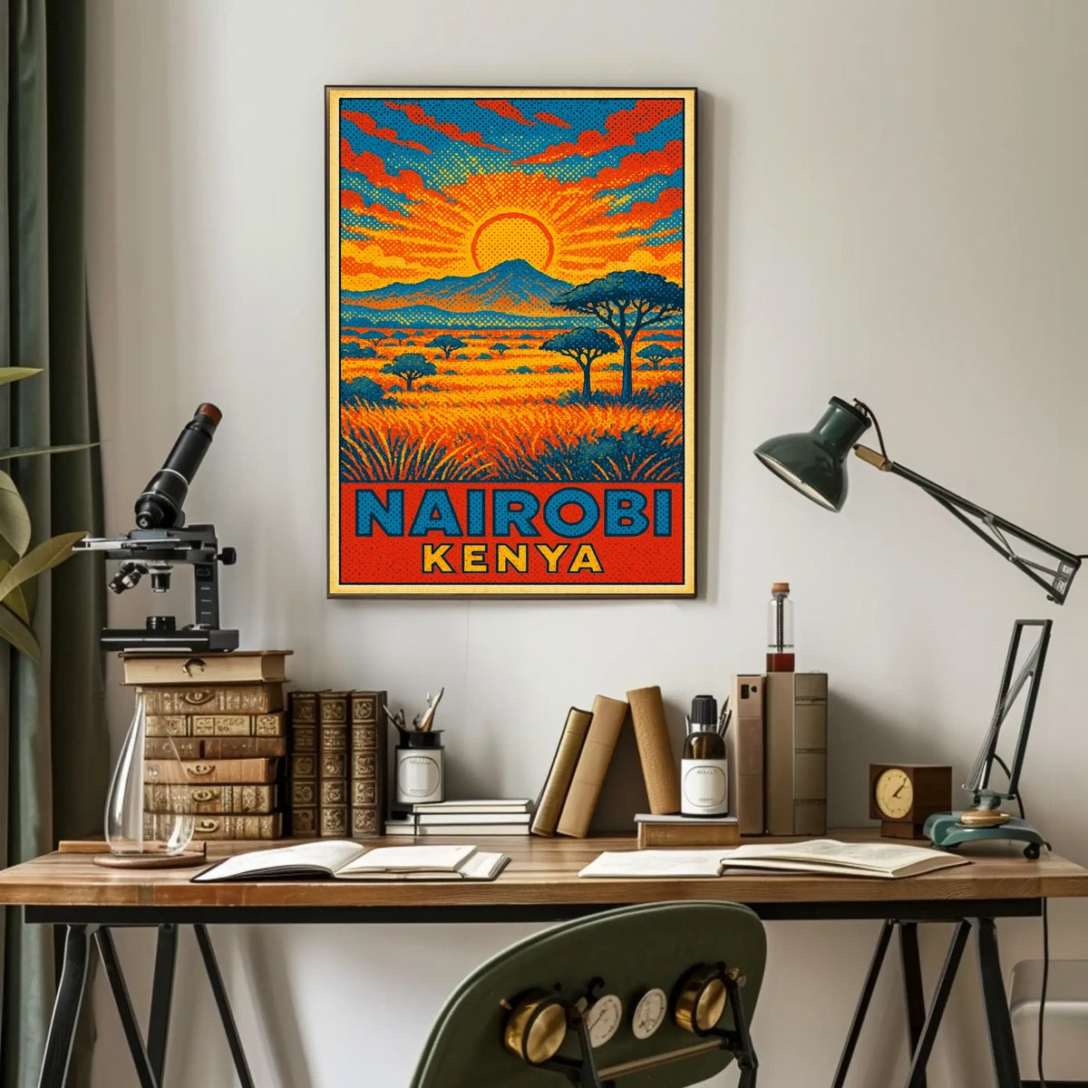 Nairobi, Kenya Vibrant Landscape Poster