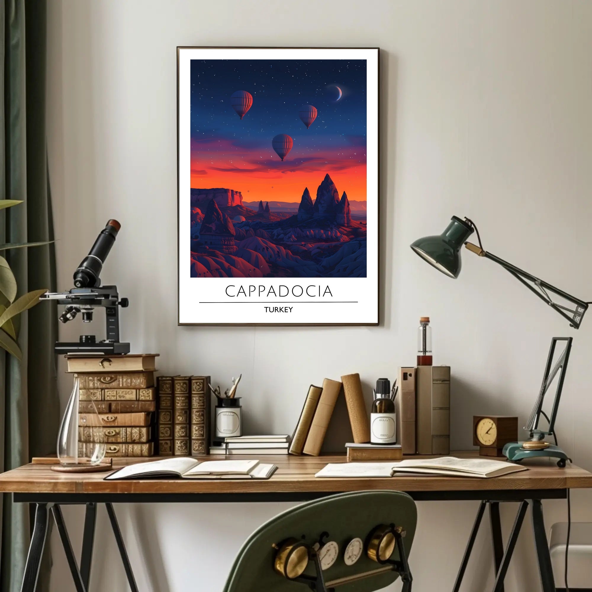 Cappadocia Adventure Hot Air Balloon Travel Poster