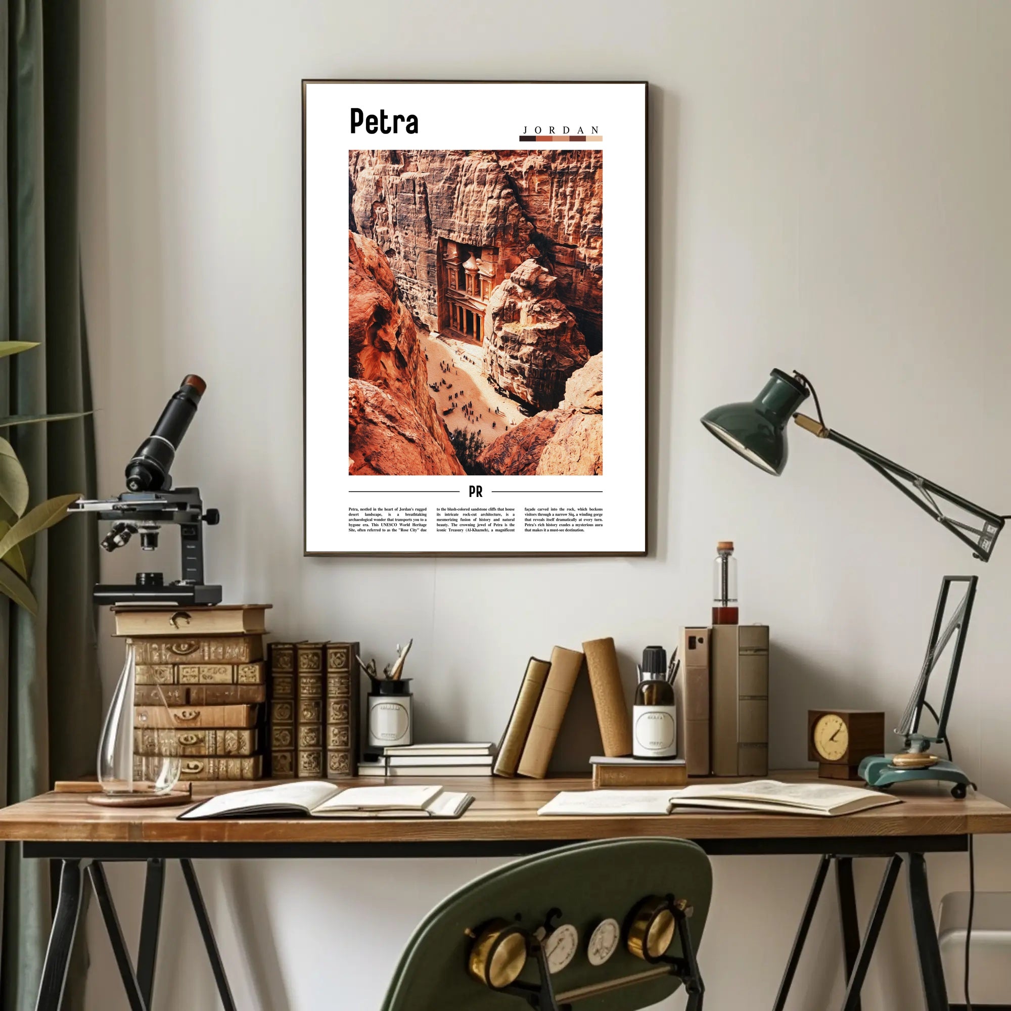 Petra Treasury Art Print Cultural or Heritage Poster PosterGoat