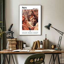 Petra Treasury Art Print Cultural or Heritage Poster PosterGoat