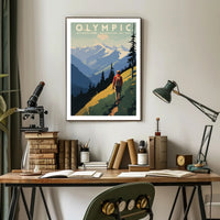 Olympic National Park Scenic Poster Wall Art Print