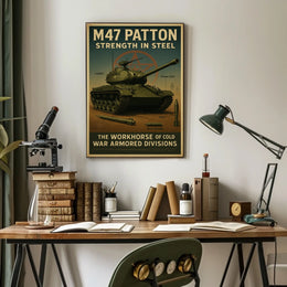 M47 Patton Strength in Steel Poster