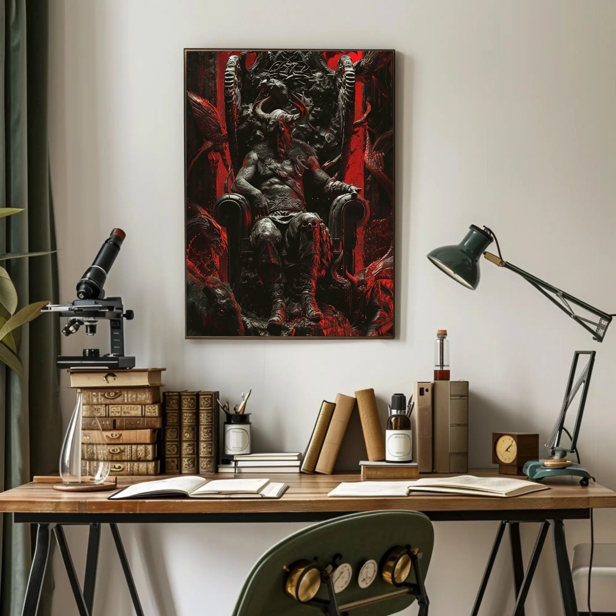 Throne Of The Dark King Poster Decor Art Print PosterGoat