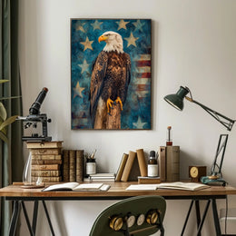peaceful bald eagle Poster
