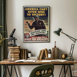 World War II Transportation Support WWII Poster